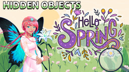 Hidden Objects Hello Spring Logo