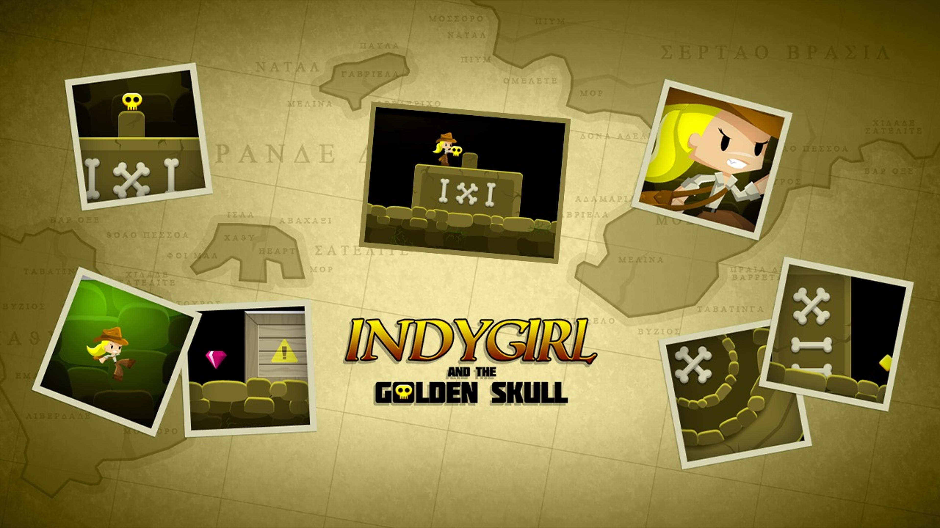 Indygirl and the Golden Skull Logo