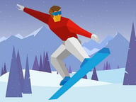 Winter Sports Jigsaw Logo