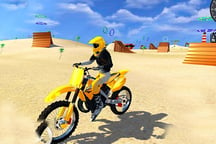 Motorbike Beach Fighter 3D Logo