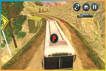 Uphill Passenger Bus Drive Simulator : Offroad Bus Logo
