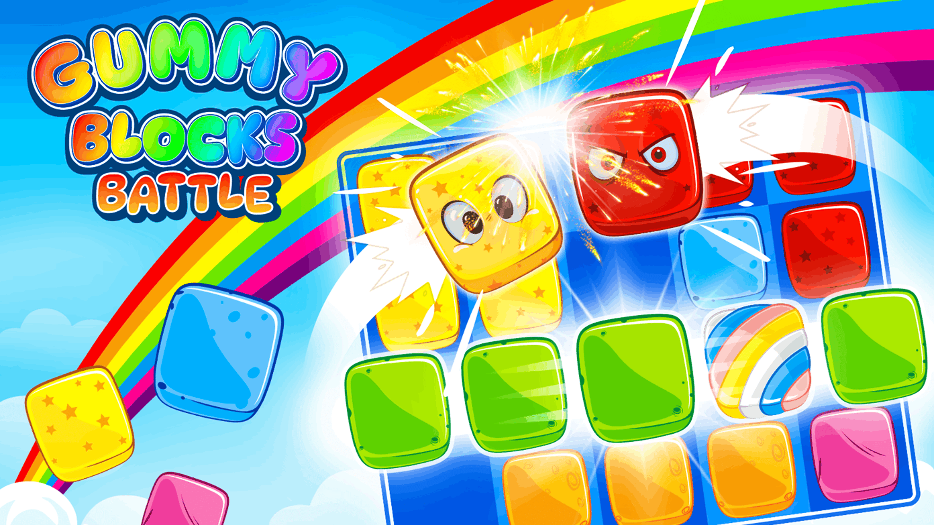 Gummy Blocks Battle Logo