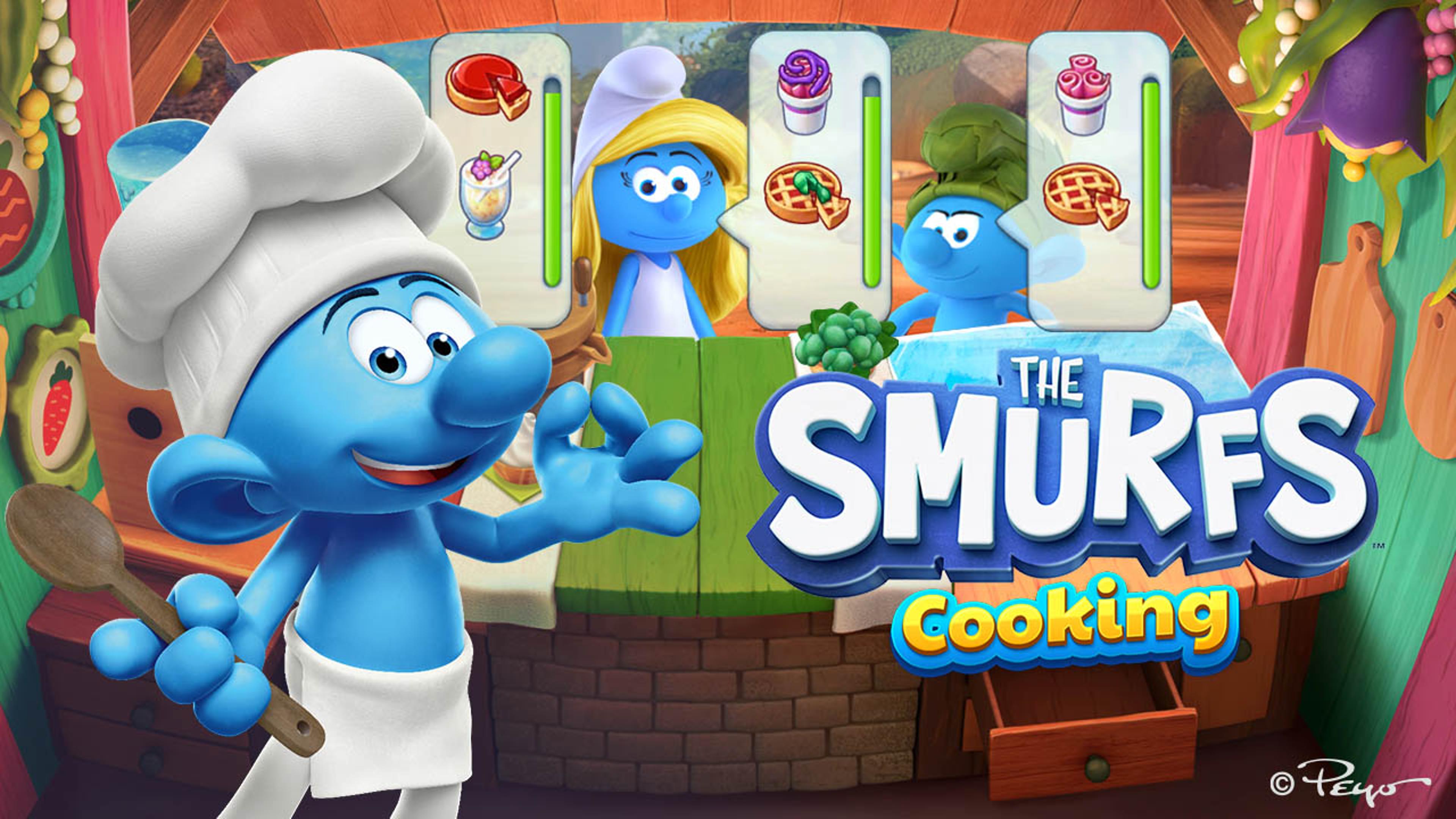 The Smurfs Cooking Logo