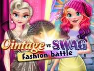 Vintage vs Swag Fashion Battle Logo
