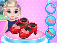 Little Princess Fashion Shoes Design Logo