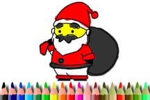 BTS Santa Claus Coloring Logo