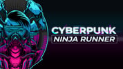 Cyberpunk Ninja Runner Logo