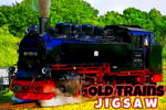 Old Trains Jigsaw Logo