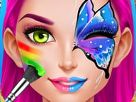 Face Paint Party! Girls Salon Logo