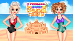 Princess Summer Sand Castle Logo