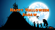 Happy Halloween Jigsaw Logo