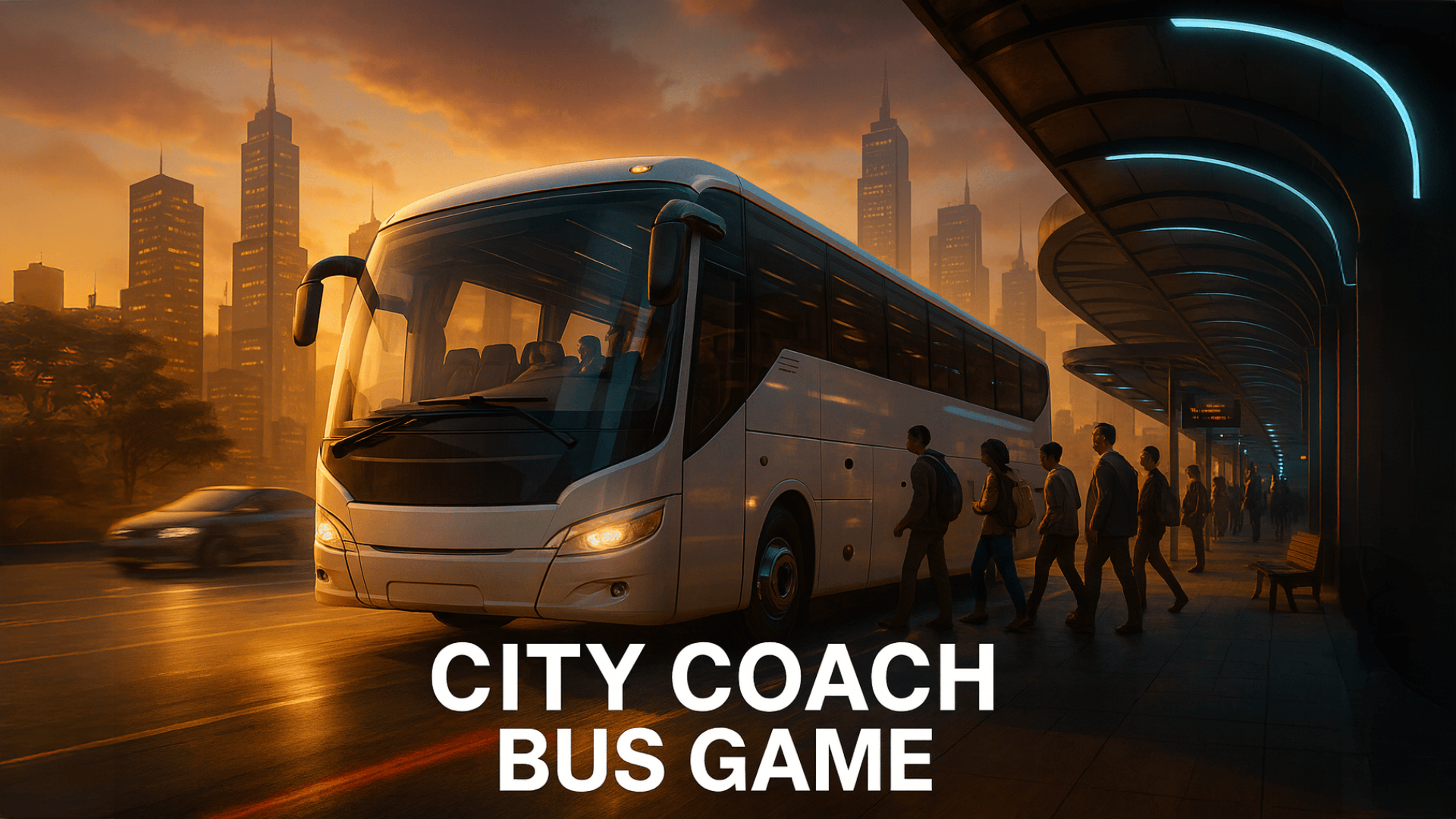 City Coach Bus Game  Logo