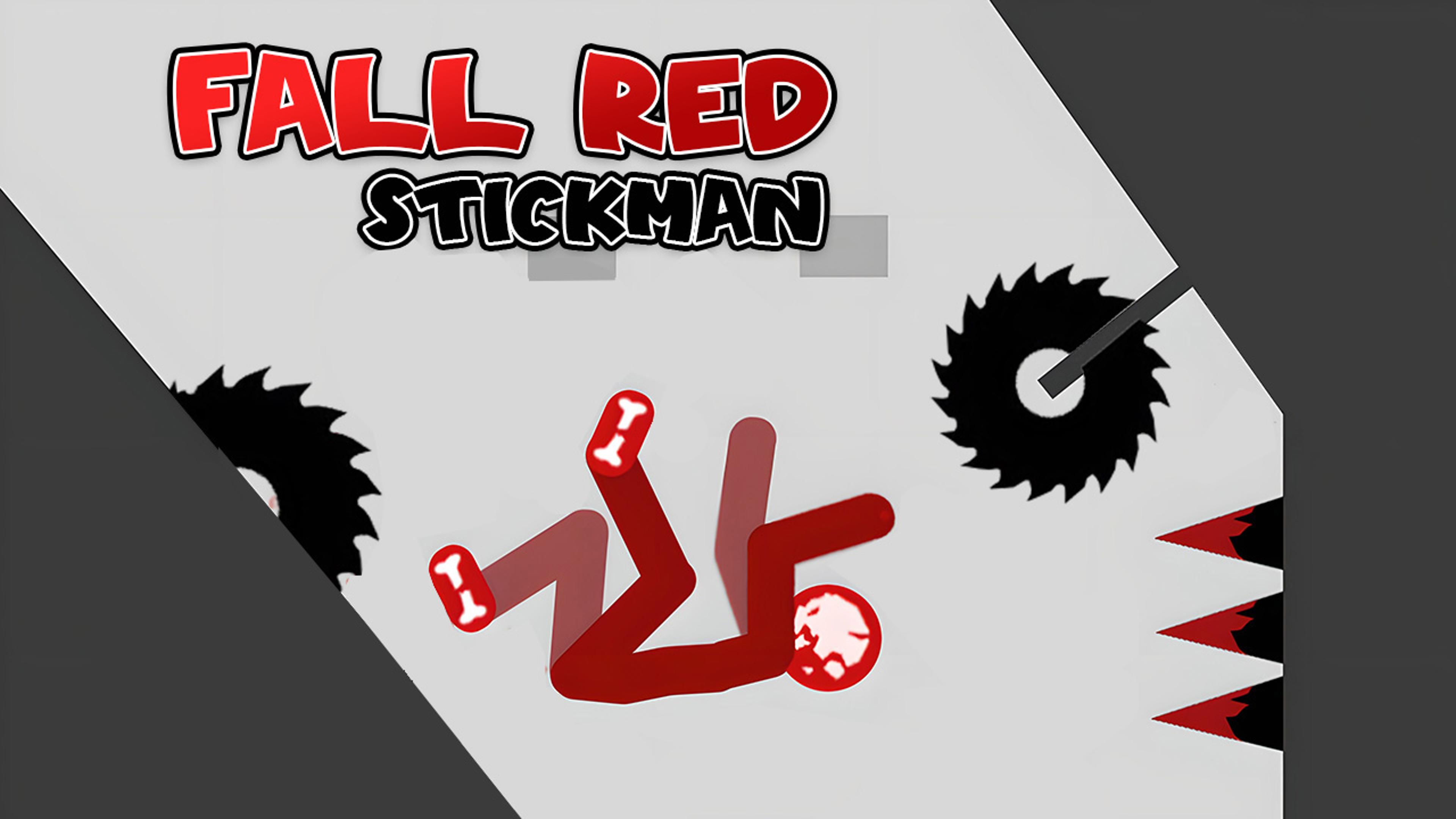 Fall Red Stickman Logo