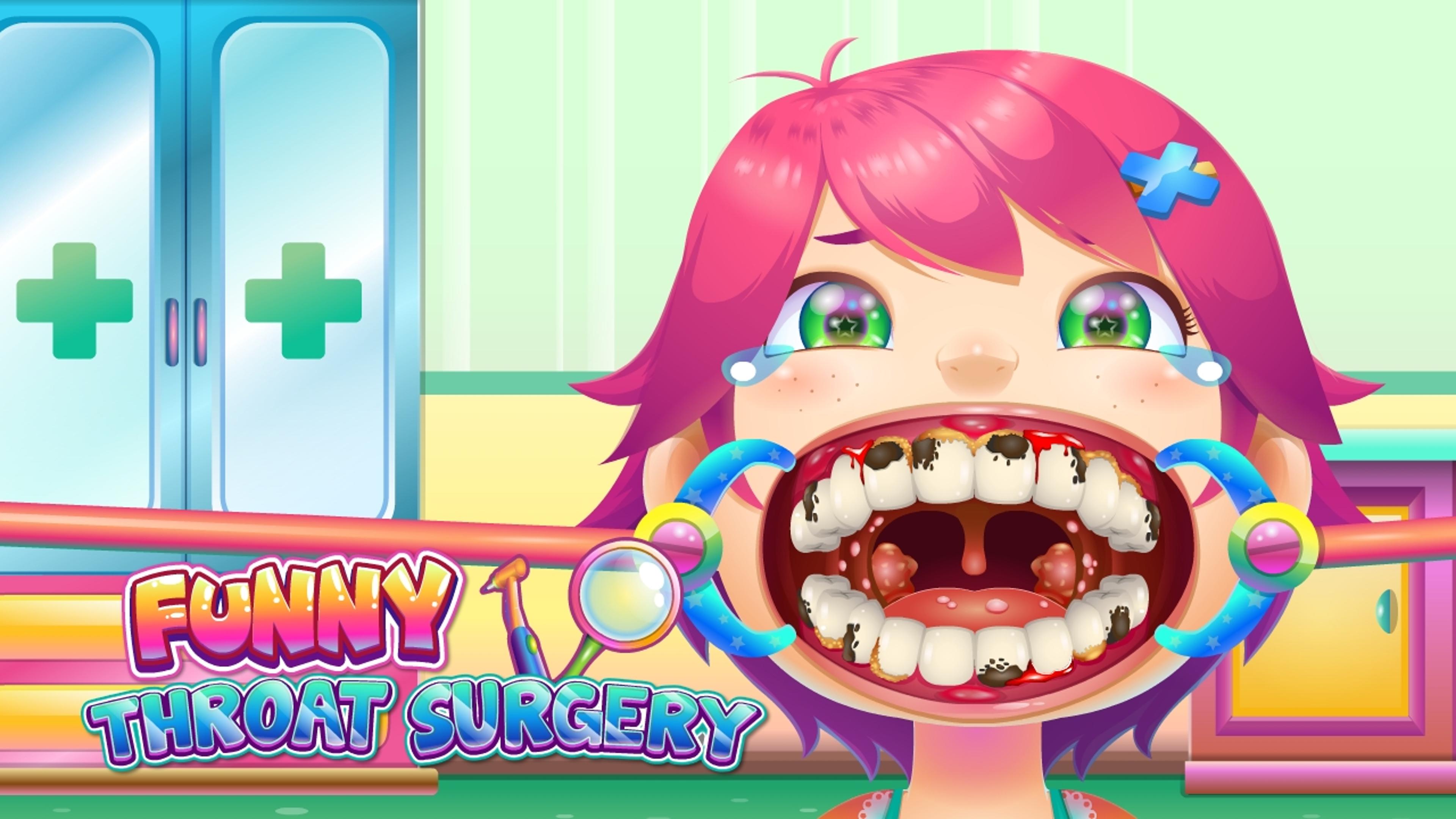 Funny Throat Surgery Logo