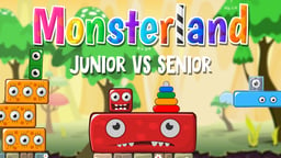 Monsterland Junior vs Senior Logo