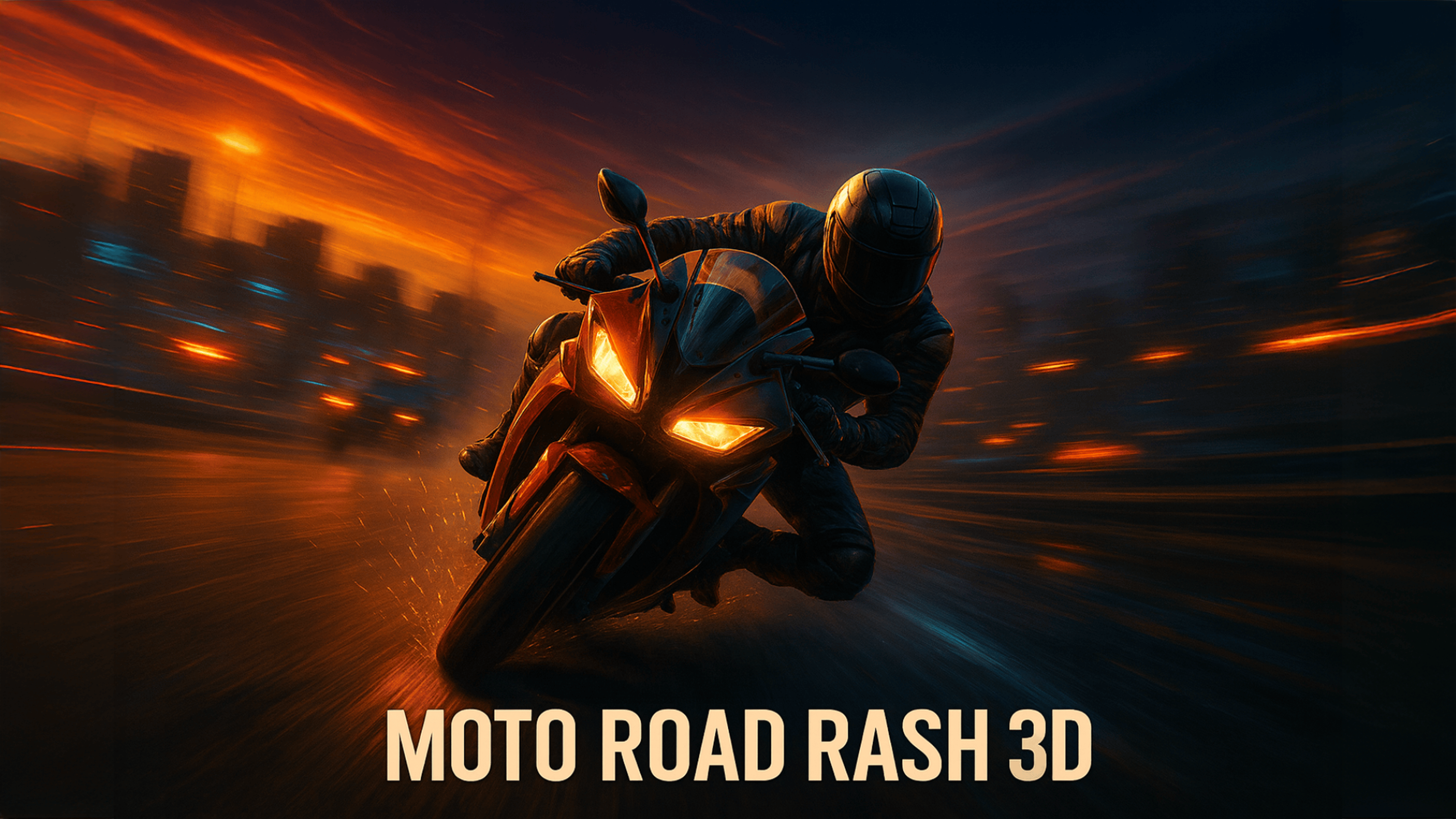 Moto Road Rash 3D Logo
