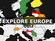 Location of European countries | Quiz Logo