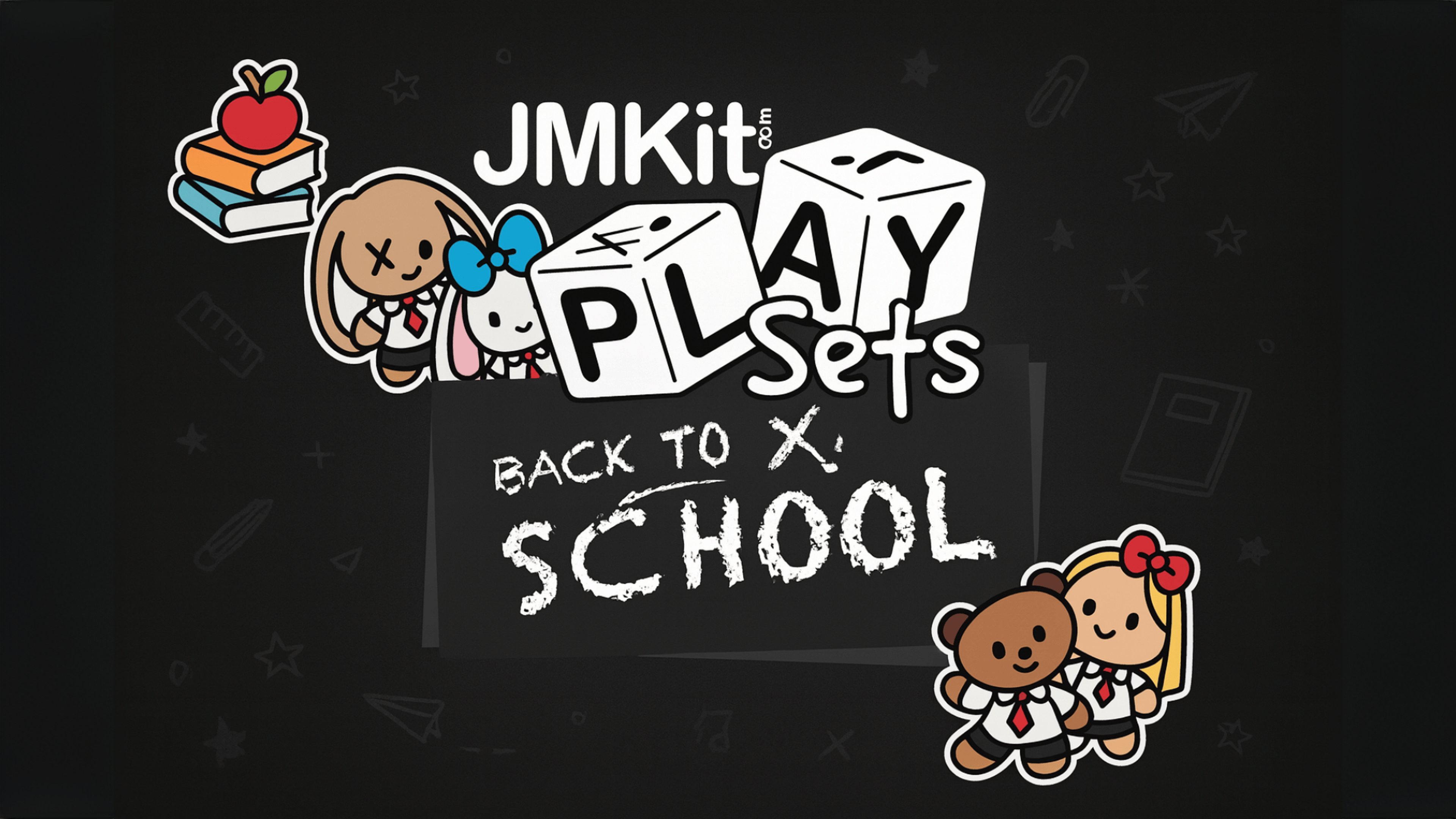 JMKIT Playsets: Back To School Logo