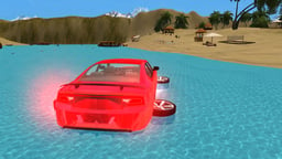 Water Car Surfing 3D Logo
