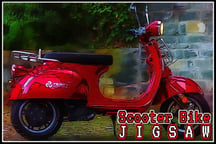 Scooter Bike Jigsaw Logo