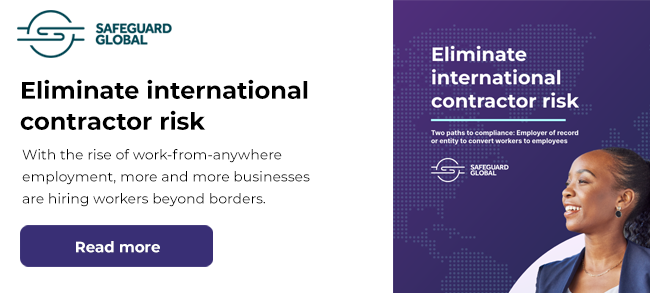 Safeguard Global | Eliminate international contractor risk.