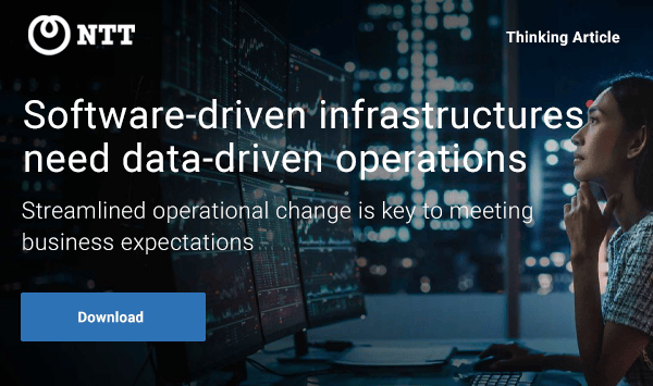 Software-driven infrastructures need data-driven operations. Download.