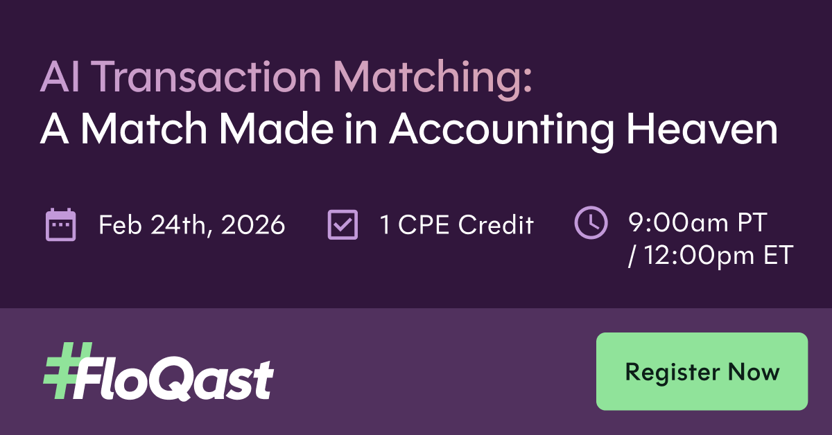 FloQast: AI Transaction Matching: A Match Made in Accounting Heaven