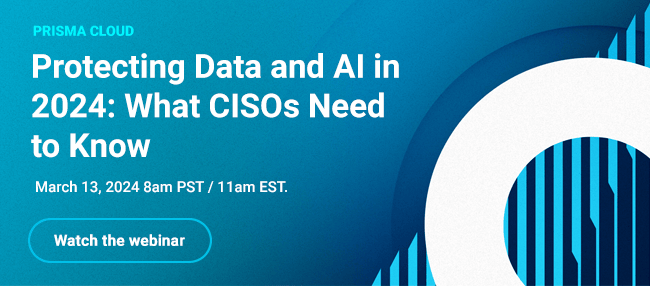 Virtual Event: The COmplete CLoud Security Platform. End-to-End of Story. Register Now.