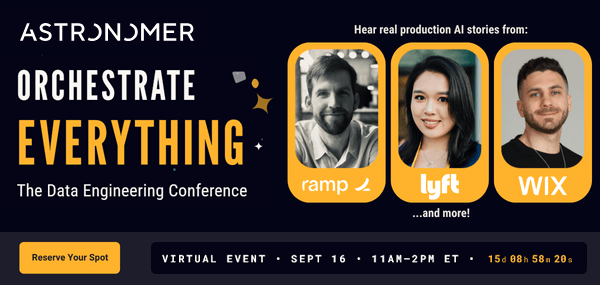 Astronomer Virtual Event - Orchestrate Everythig