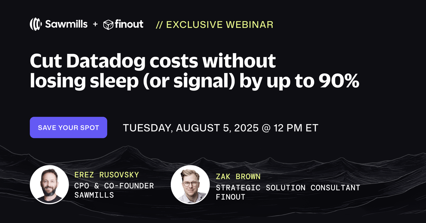 Sawmills.ai - Cut DataDog costs without losing sleep.