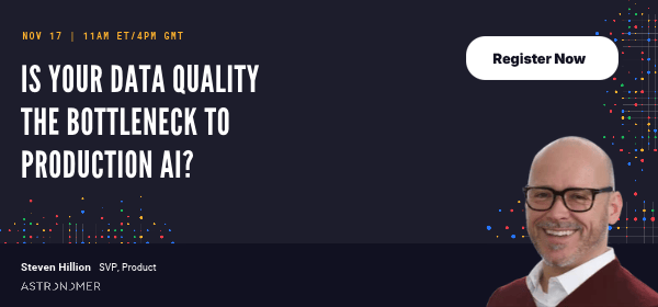 Live on Nov 17: Data quality for production AI