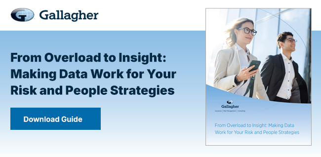 Gallagher | From Overload to Insight: Making Data Work for Your Risk and People Strategies. Download Guide.