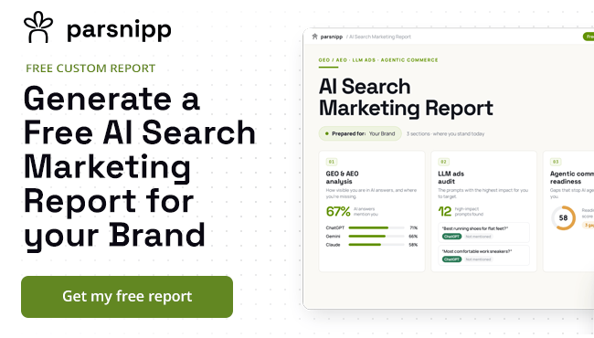 Free Custom Report - Generate a Free AI Search Marketing Report for your Brand