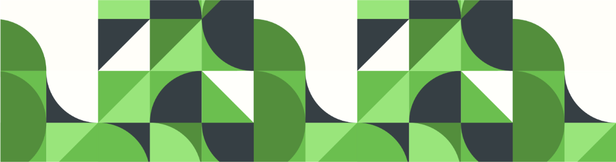 Green and white shapes