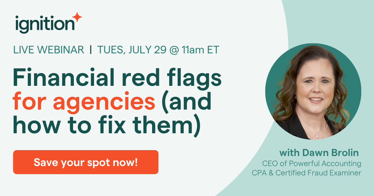 Webinar with Dawn Brolin, Financial Red Flags for Agencies