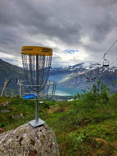 Basket 2 at Fjellstua Diskgolfbane