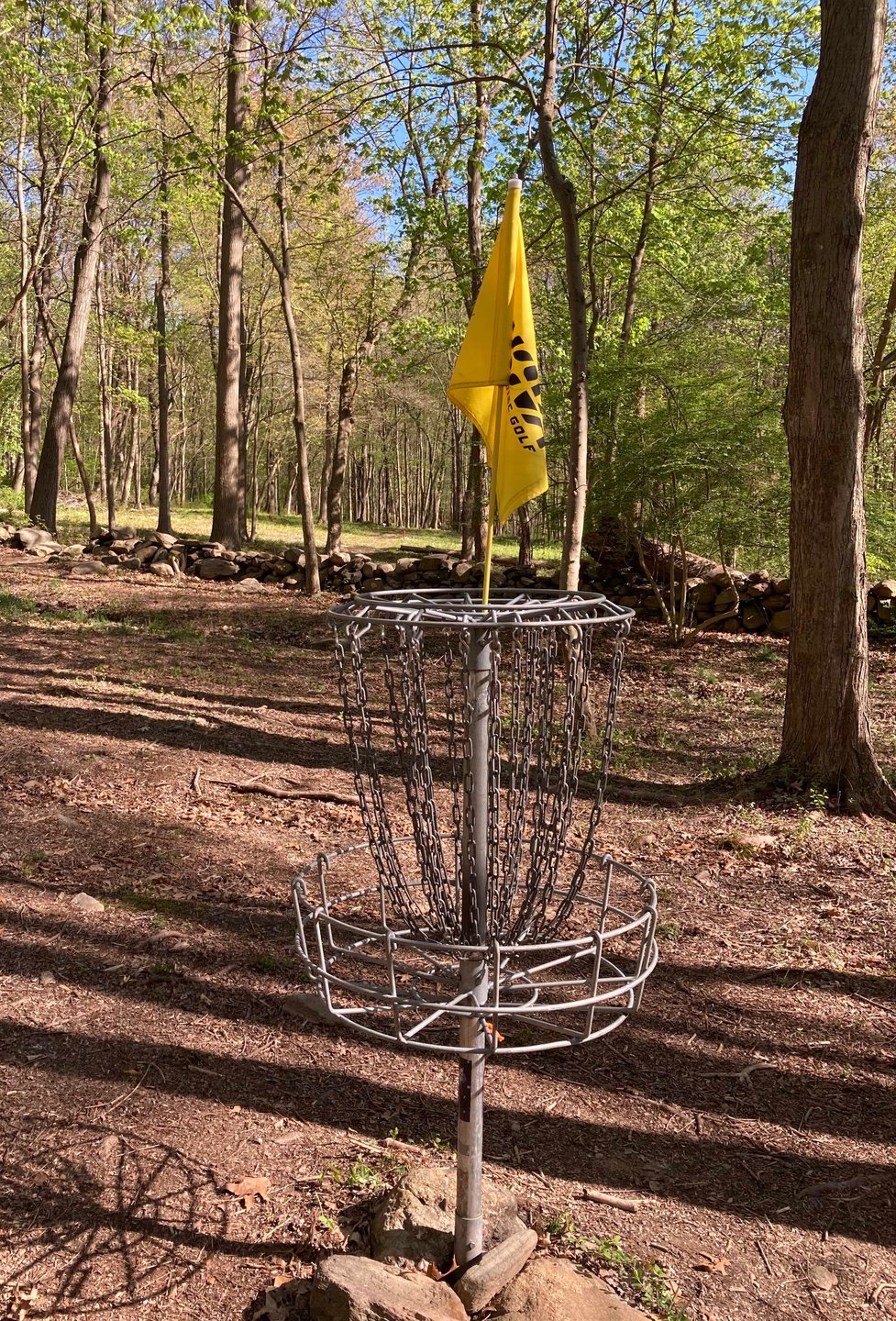 View from Hole 16 basket back up fairway