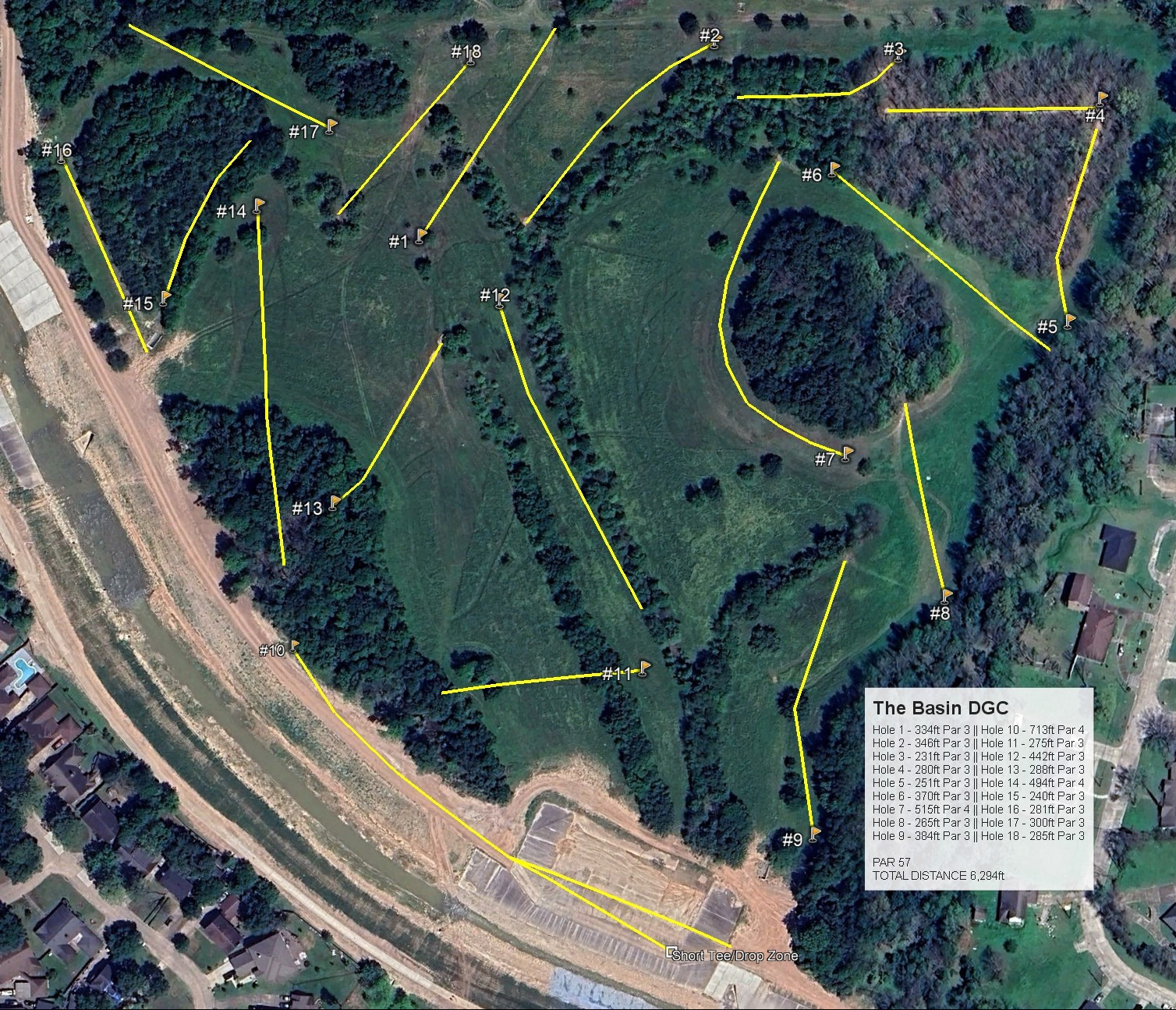 Updated course map as of September 2025
