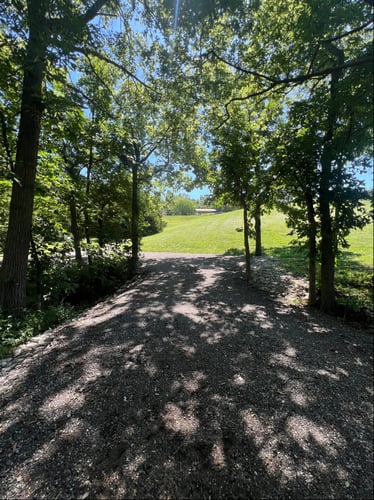 Hole #2 standing on tee pad facing fairway 