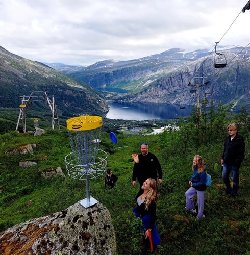 Fjellstua Diskgolfbane. A must visit