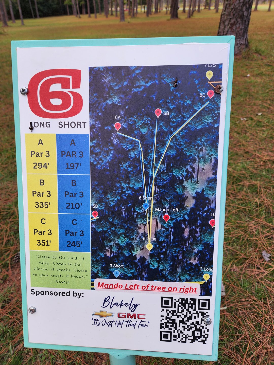 Tee sign