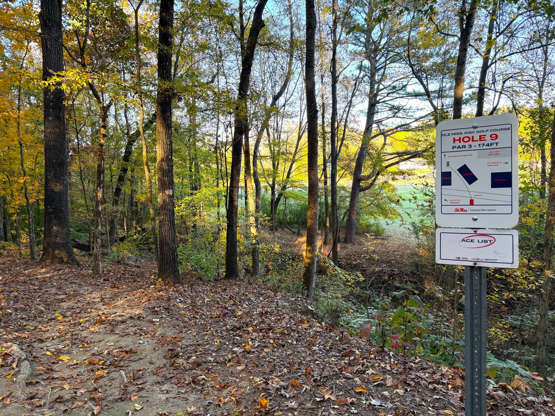 Hole 9 From the Tee Pad