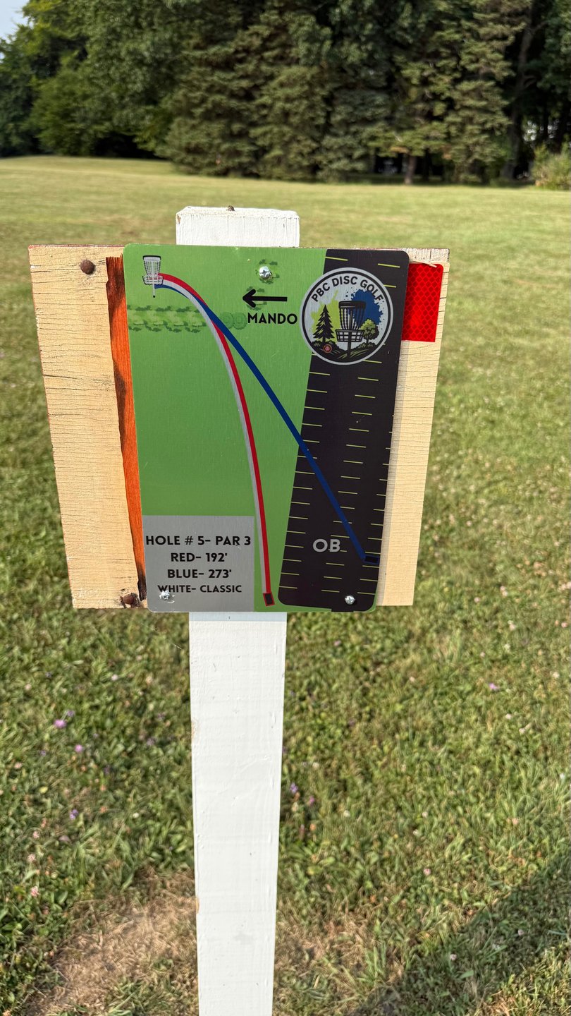 Hole map for # 5