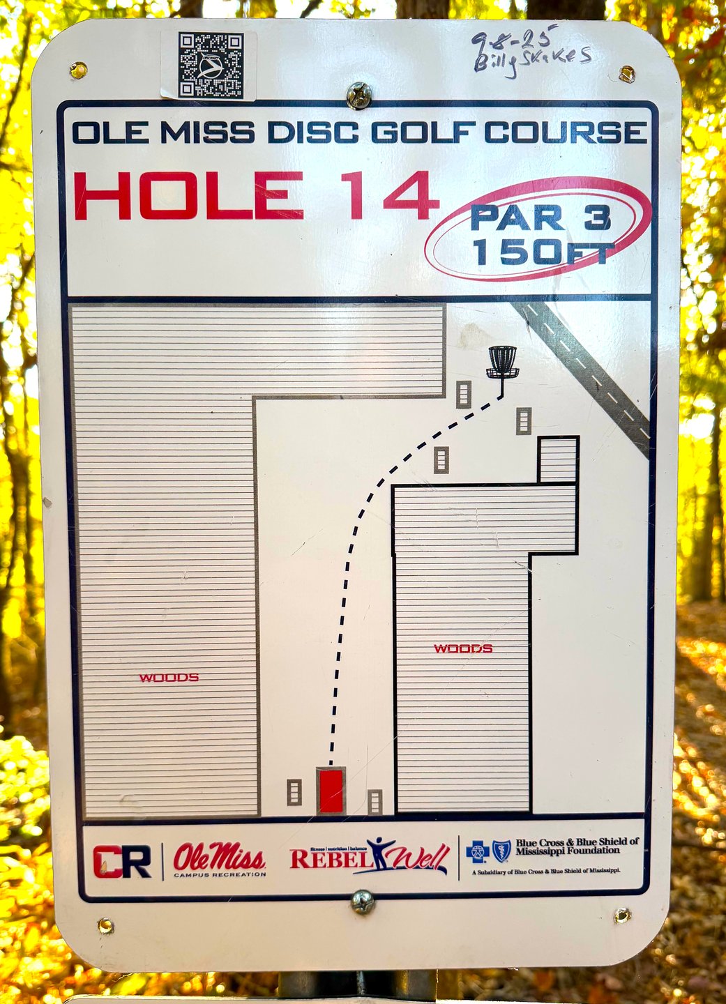 Hole 14 Sign