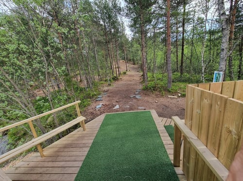 From teepad on hole 1
