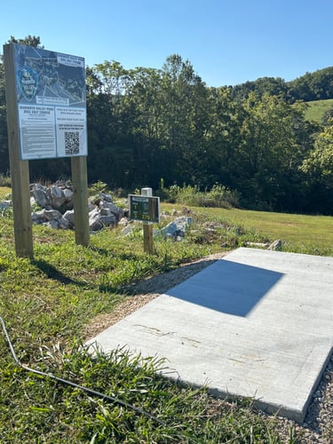 First tee by parking lot 