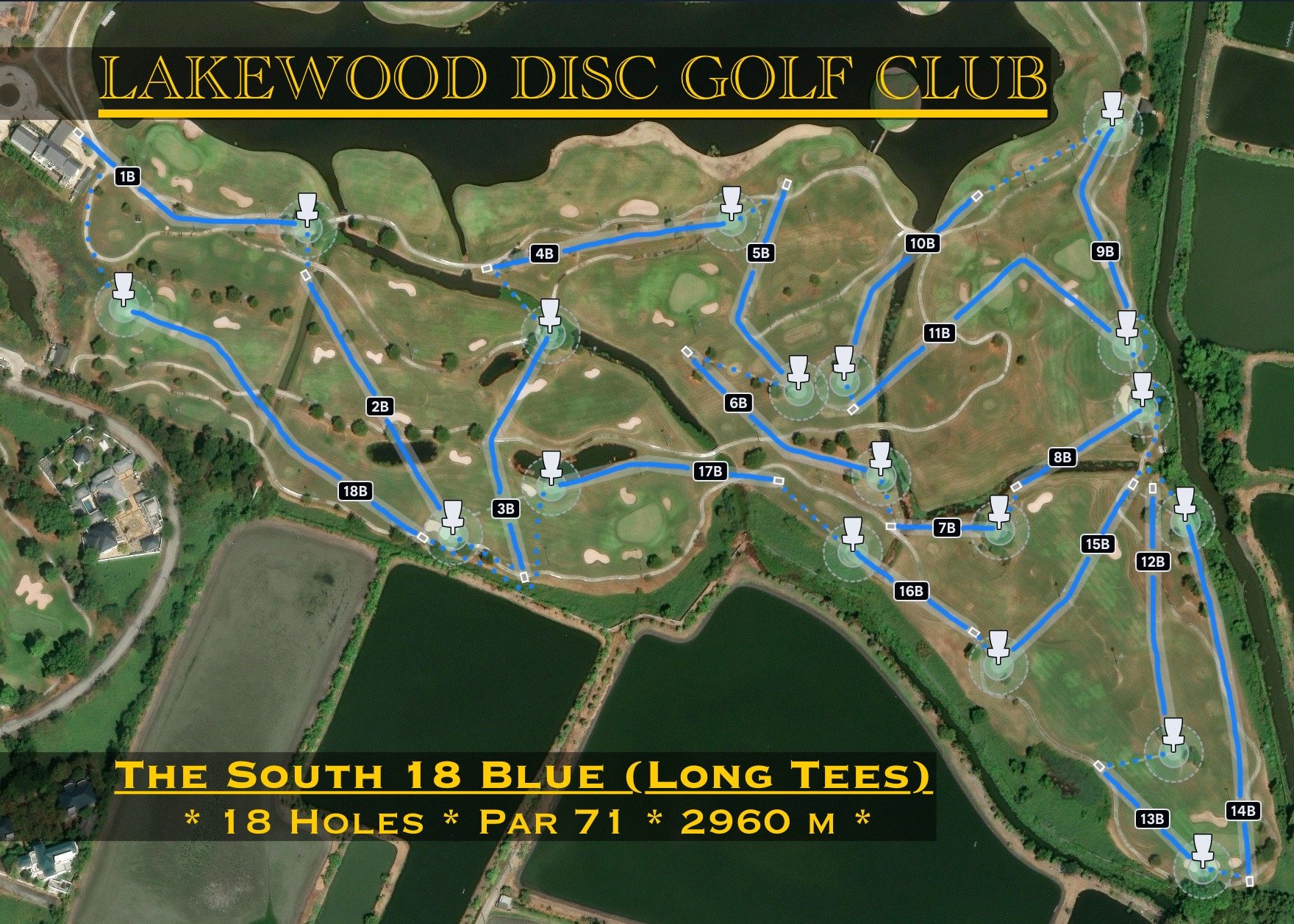 The South 18 Blue Course (Long Tees)