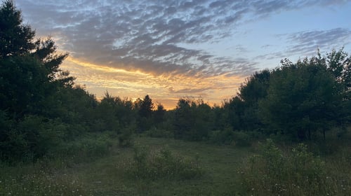 Sunset view over hole 16