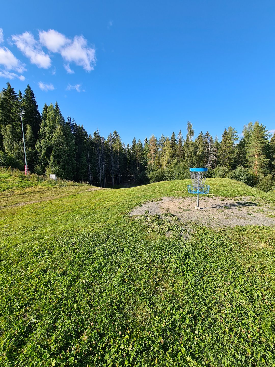 Hole 10 basket area