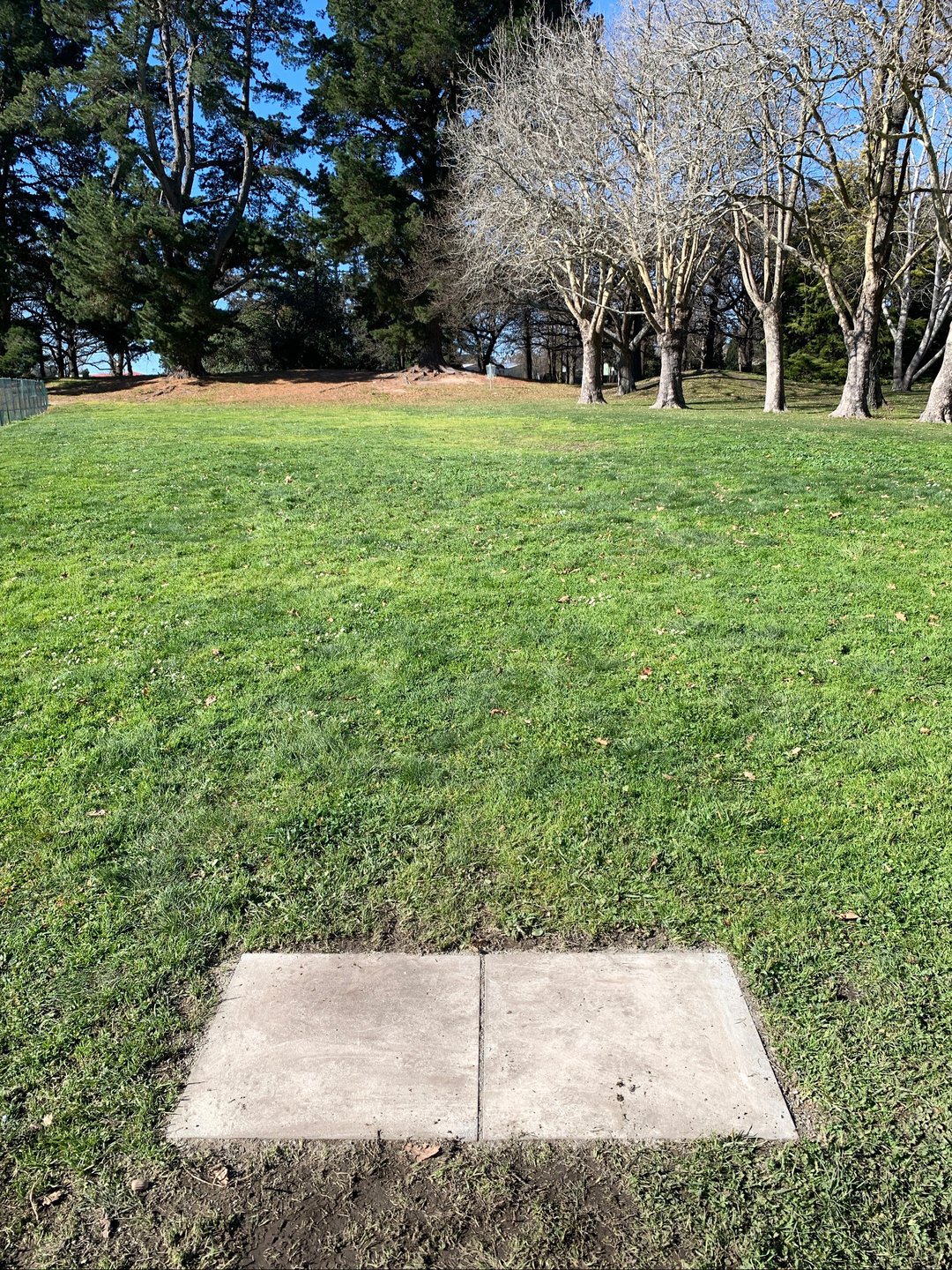 Hole 1 tee pad 